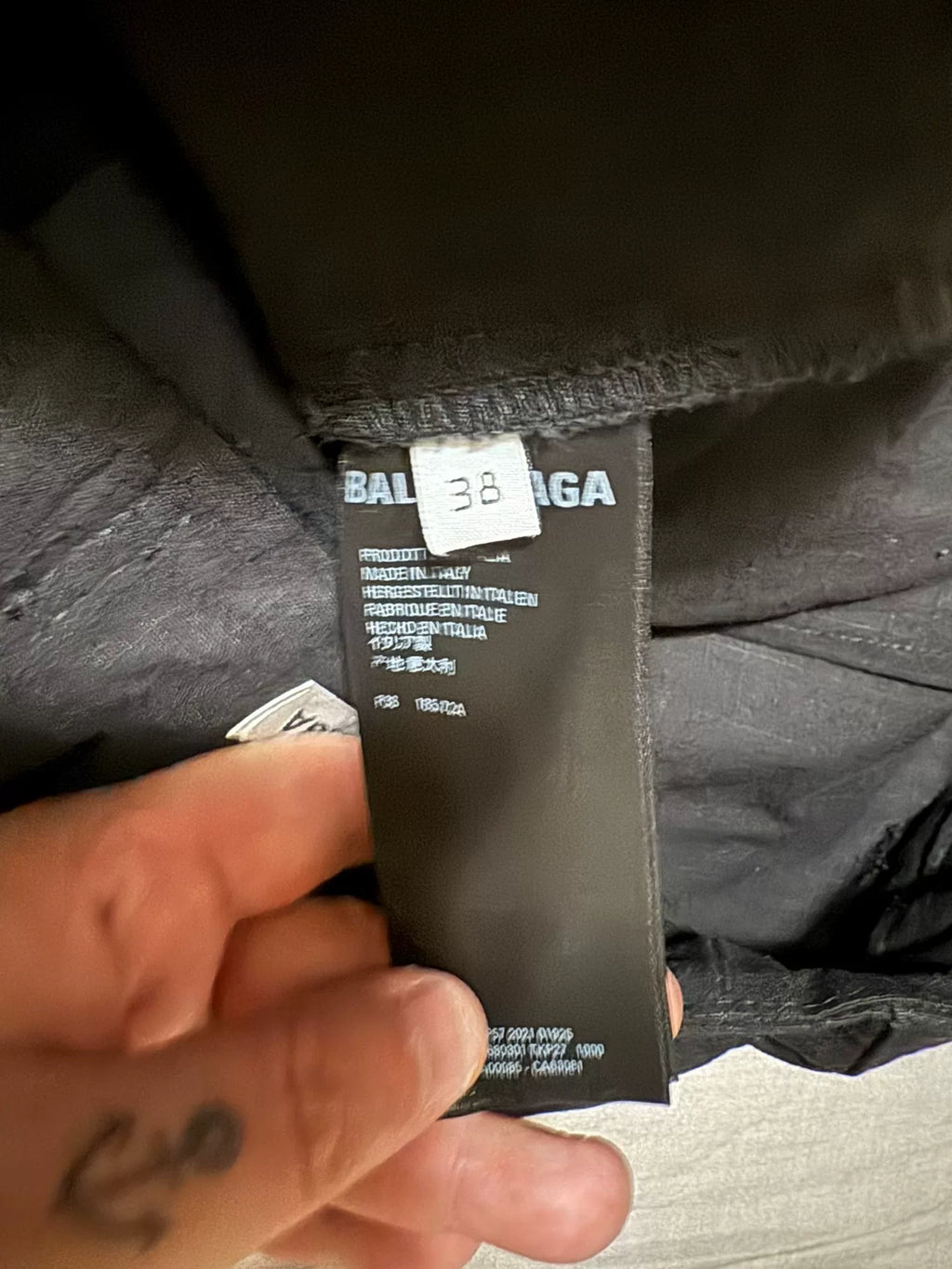 Balenciaga Runway Deconstructed Skirt