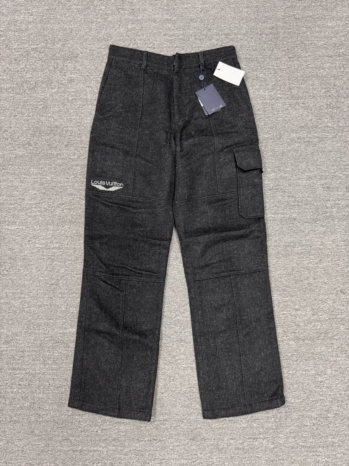 Louis Vuitton Wool Beaded Logo Trousers