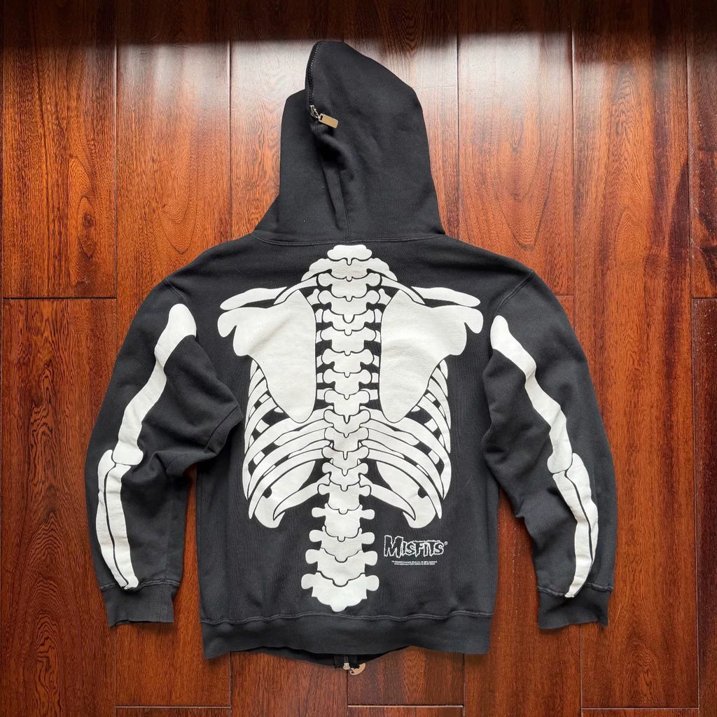 Vintage Misfits Mask Zip Hoodie 2008
