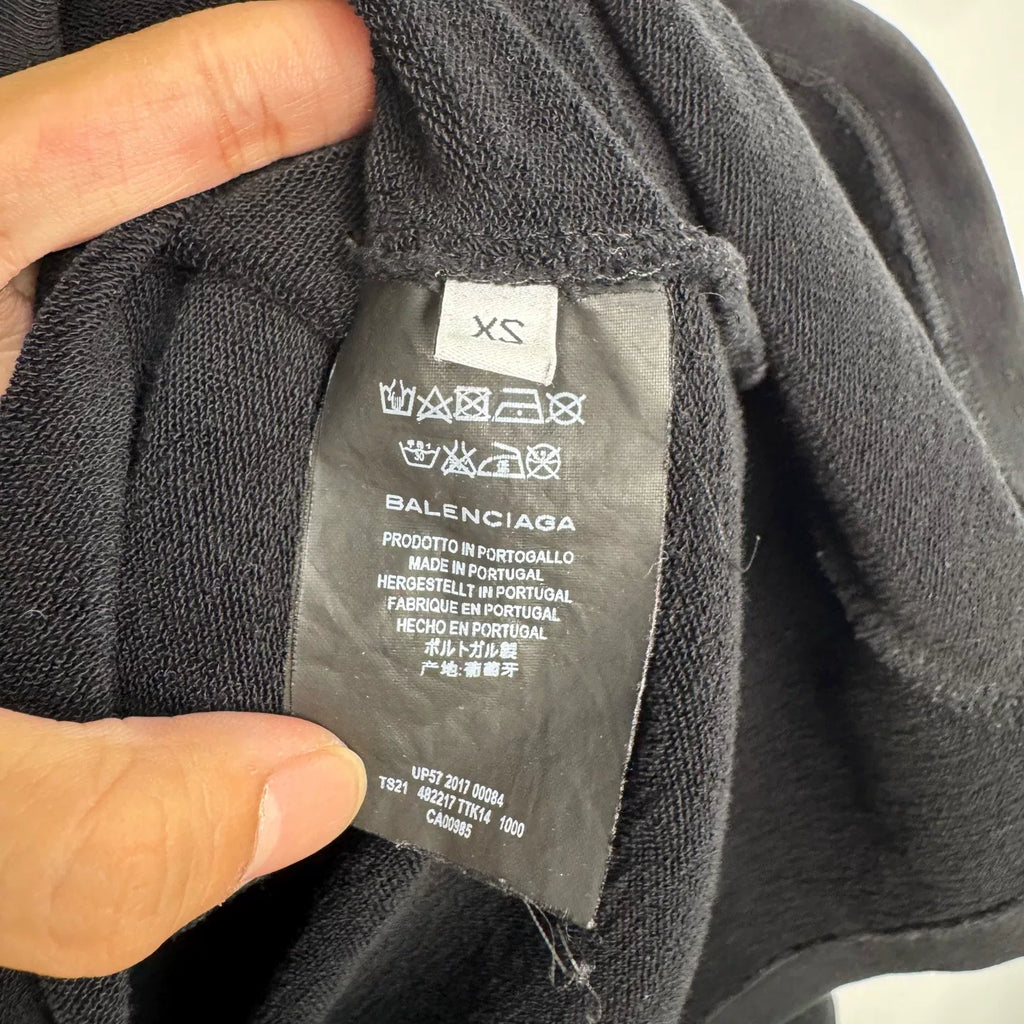 Balenciaga Logo Embroidered Hoodie - Devines