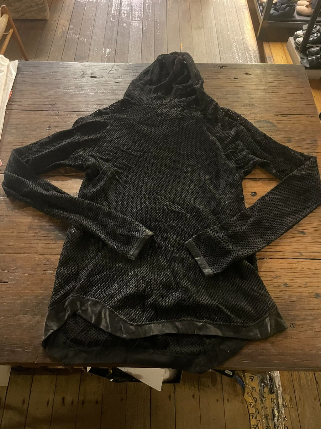 Julius SS15 Black Prism Cotton Sweater