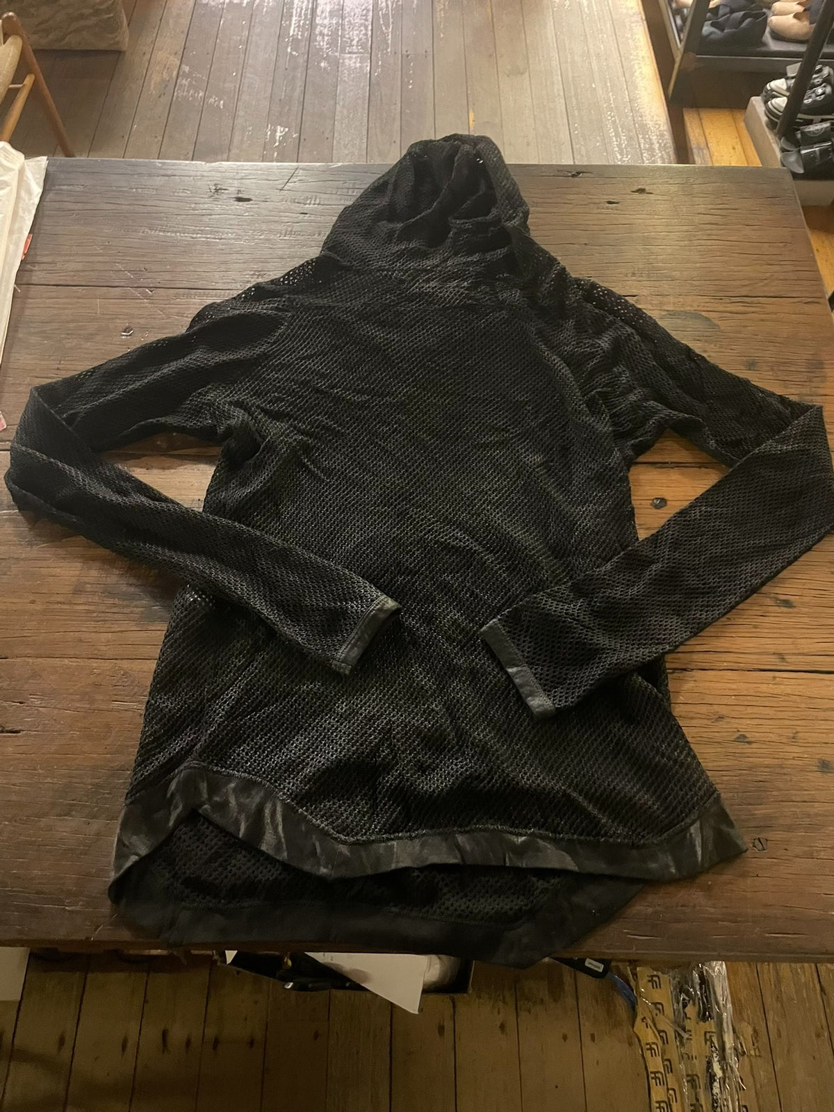 Julius SS15 Black Prism Cotton Sweater