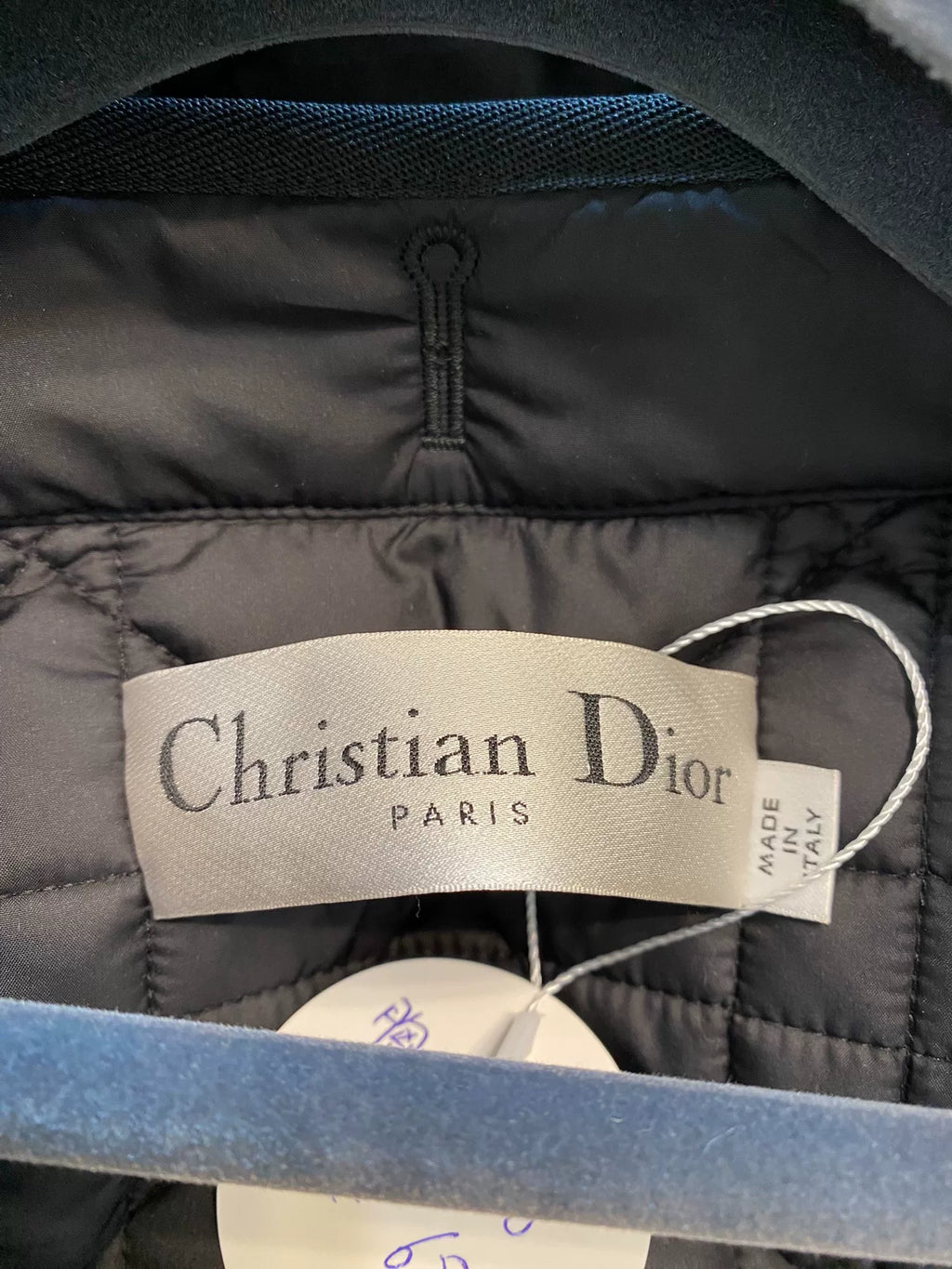 Dior Black Waffle Honeybee Cotton Jacket