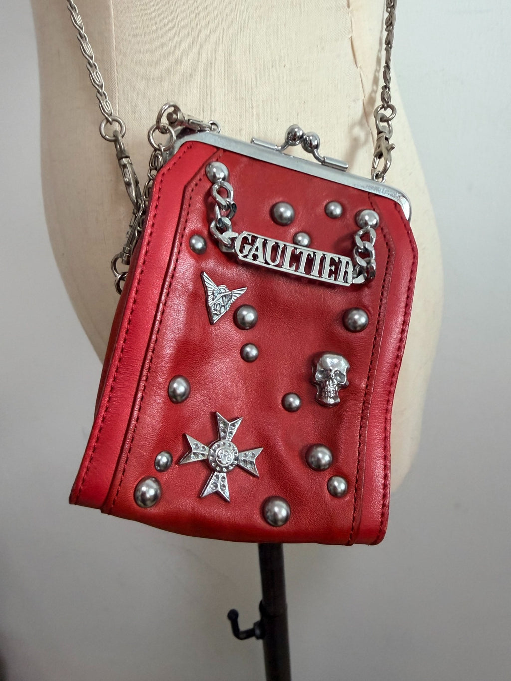 Jean Paul Gaultier studded bag crossbody bag coin purse
