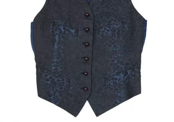 Jean Paul Gaultier Vintage Blue Patterned Vest