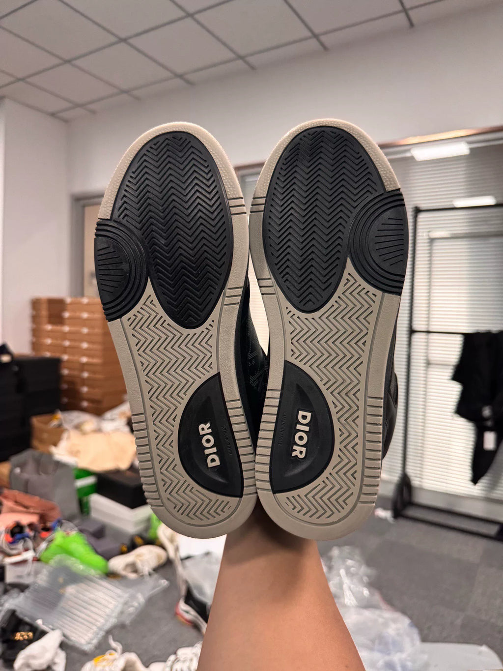 Dior B27 Black Monogram Sneakers