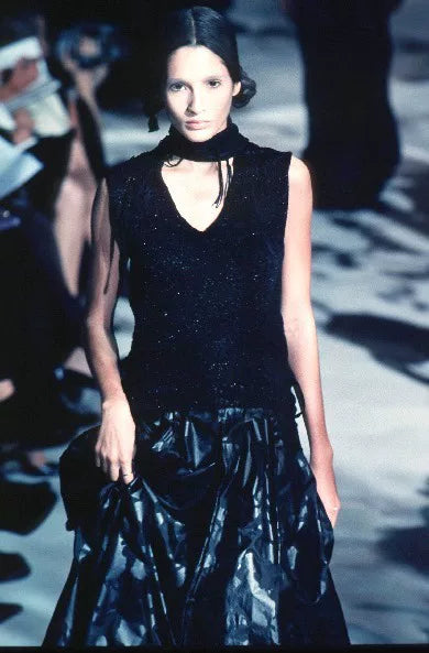 Dries Van Noten Fringe Diamond Knit Vest
