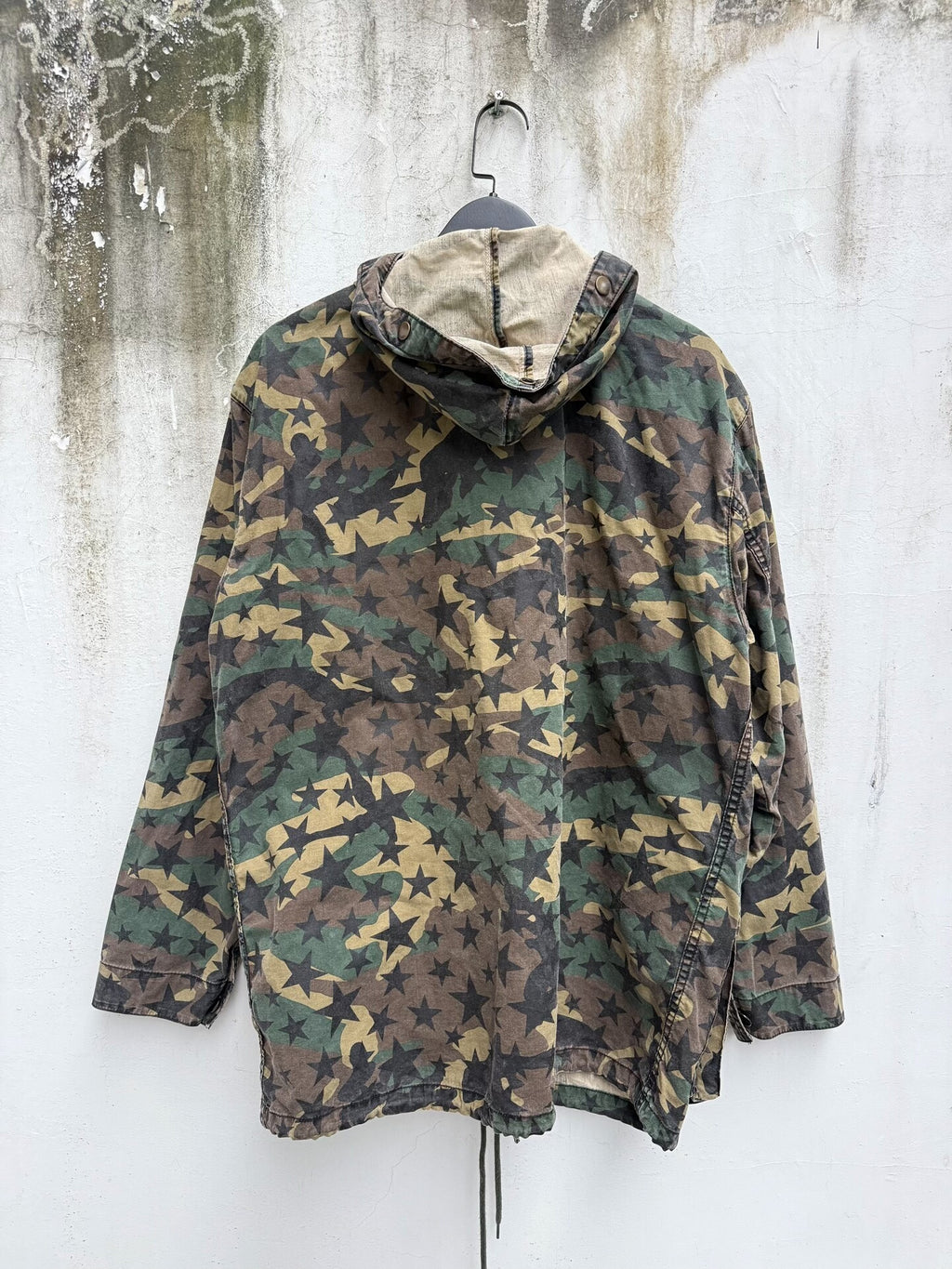 Saint Laurent Slp16fw Camo Pocket Hooded Jacket