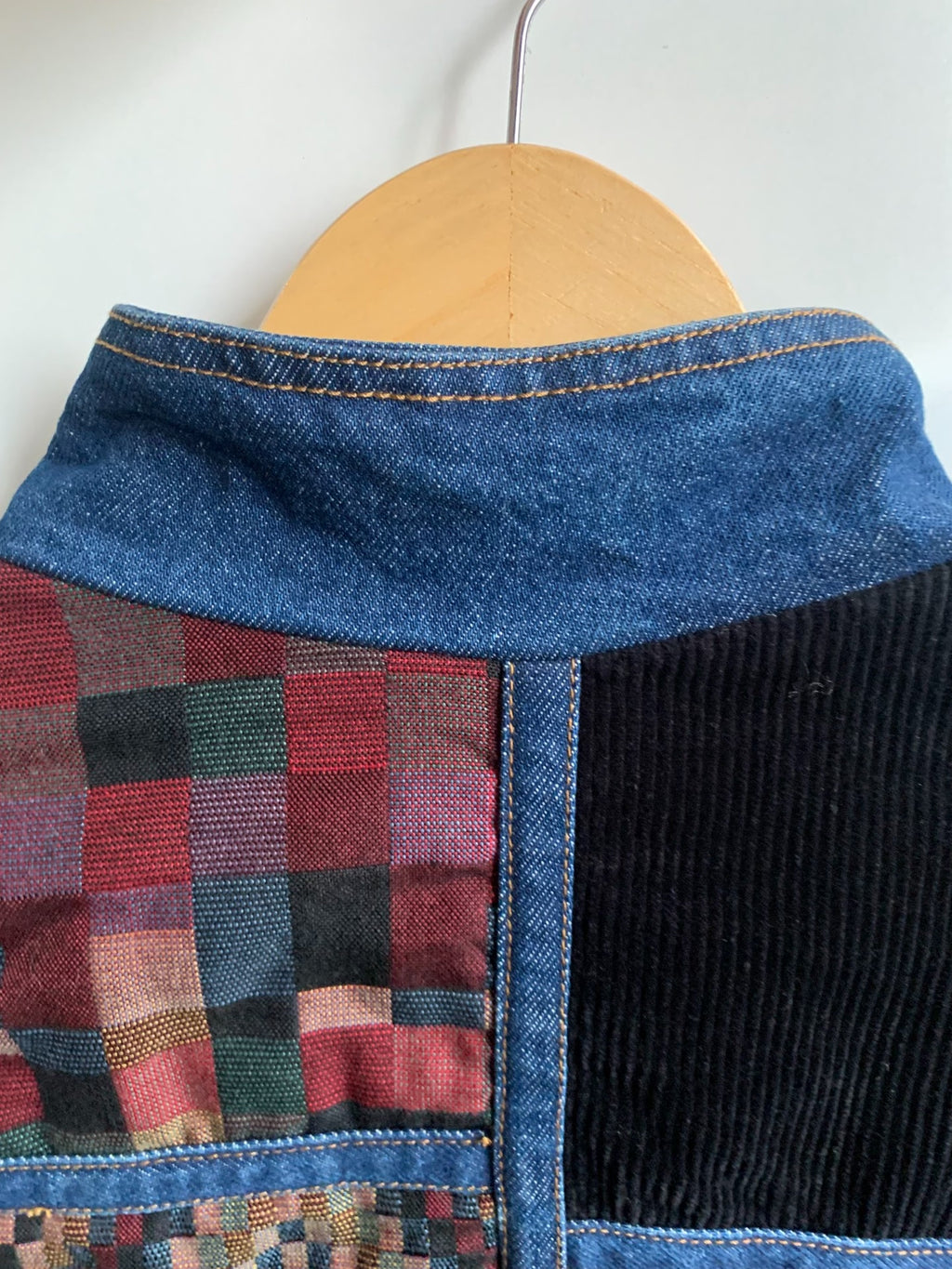 Supreme FW18 Corduroy Patchwork Denim Jacket