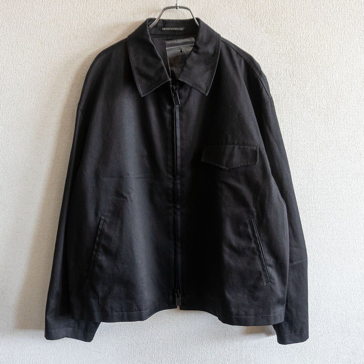 Yohji Yamamoto Black Short Zip-Up Jacket
