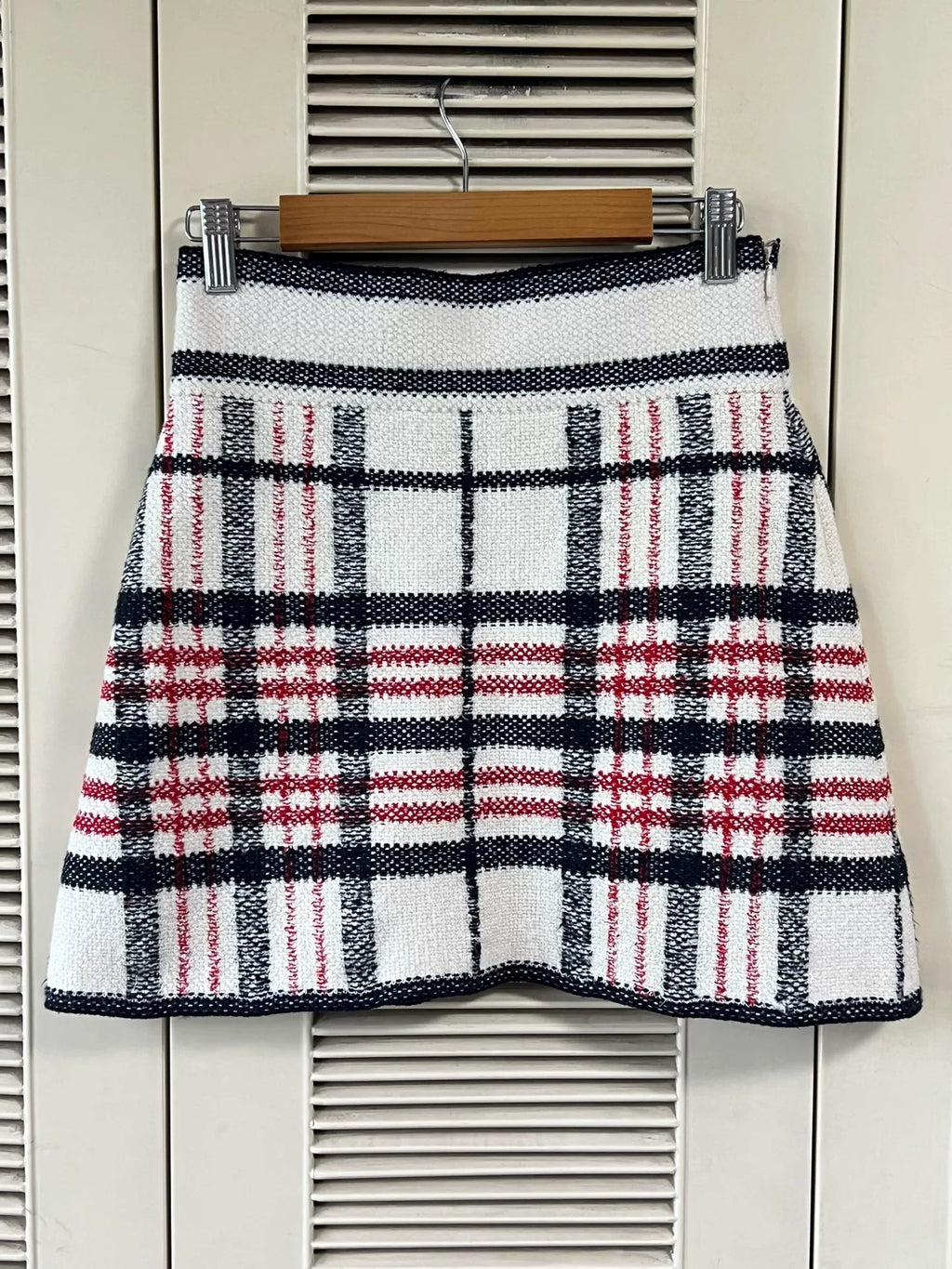 Dior Check Pattern Skirt