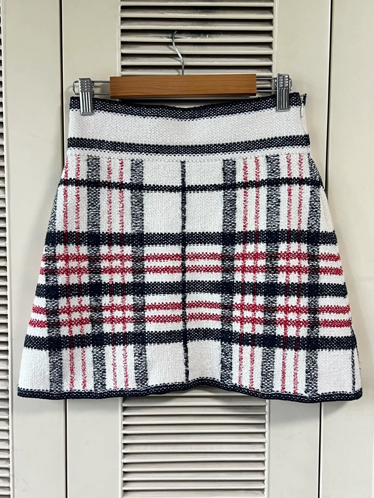 Dior Check Pattern Skirt