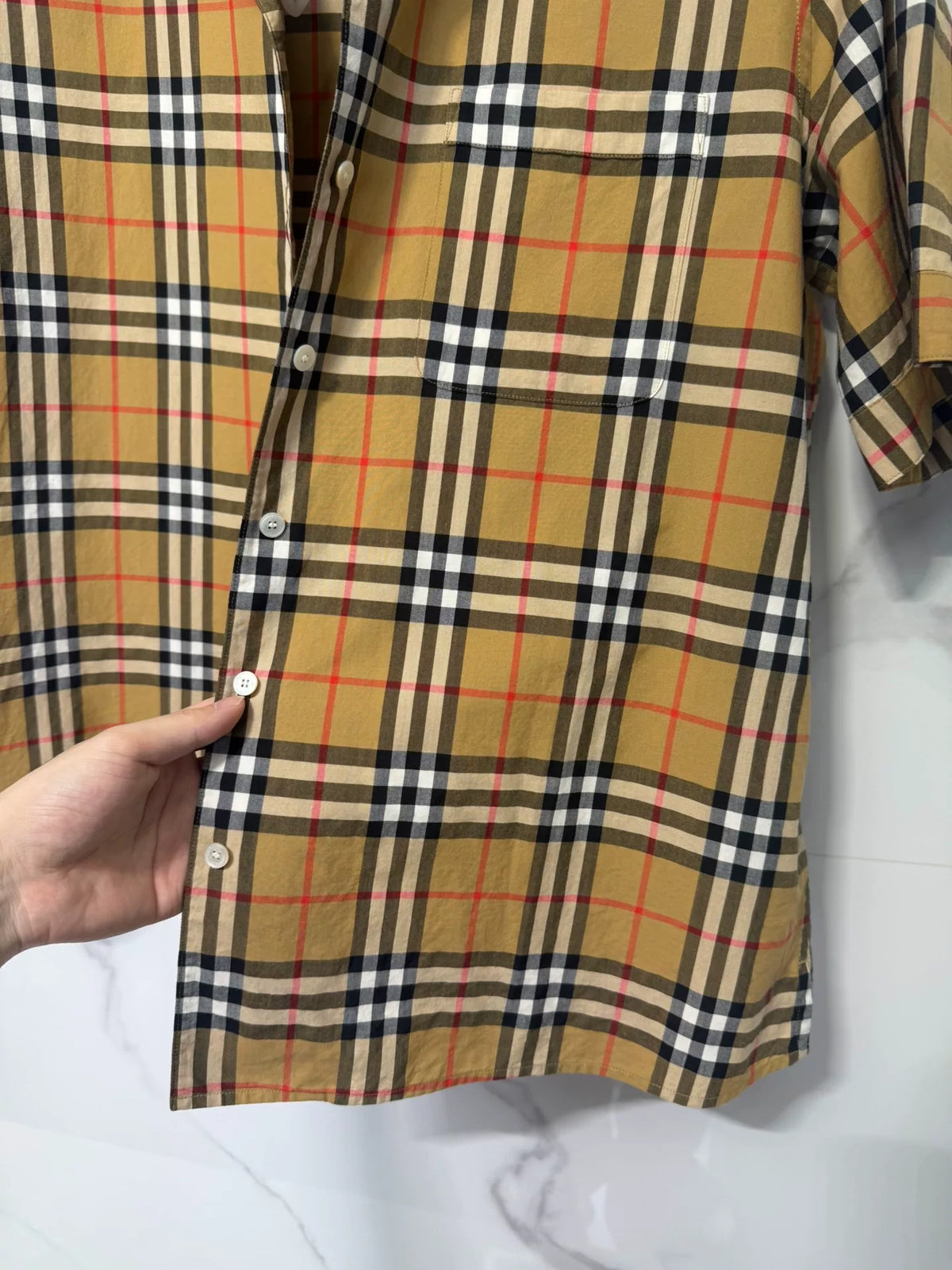 Burberry Brown Plaid Shirt