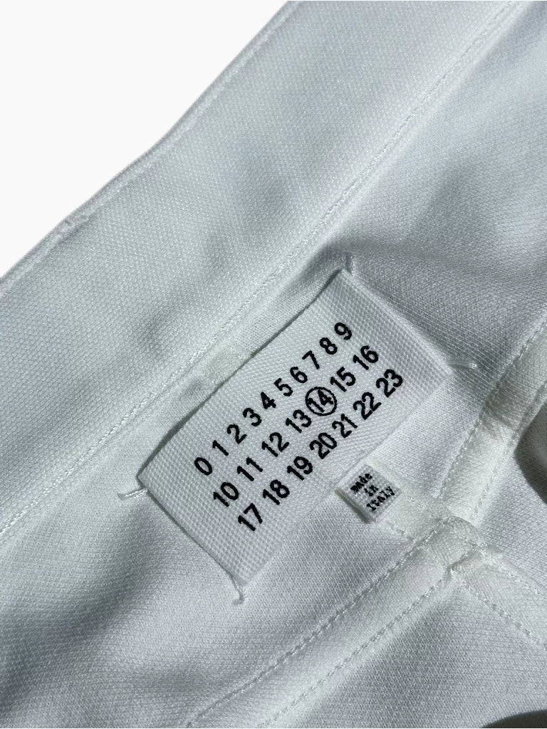 Maison Margiela 2018 Runway White Straight-Leg Pants