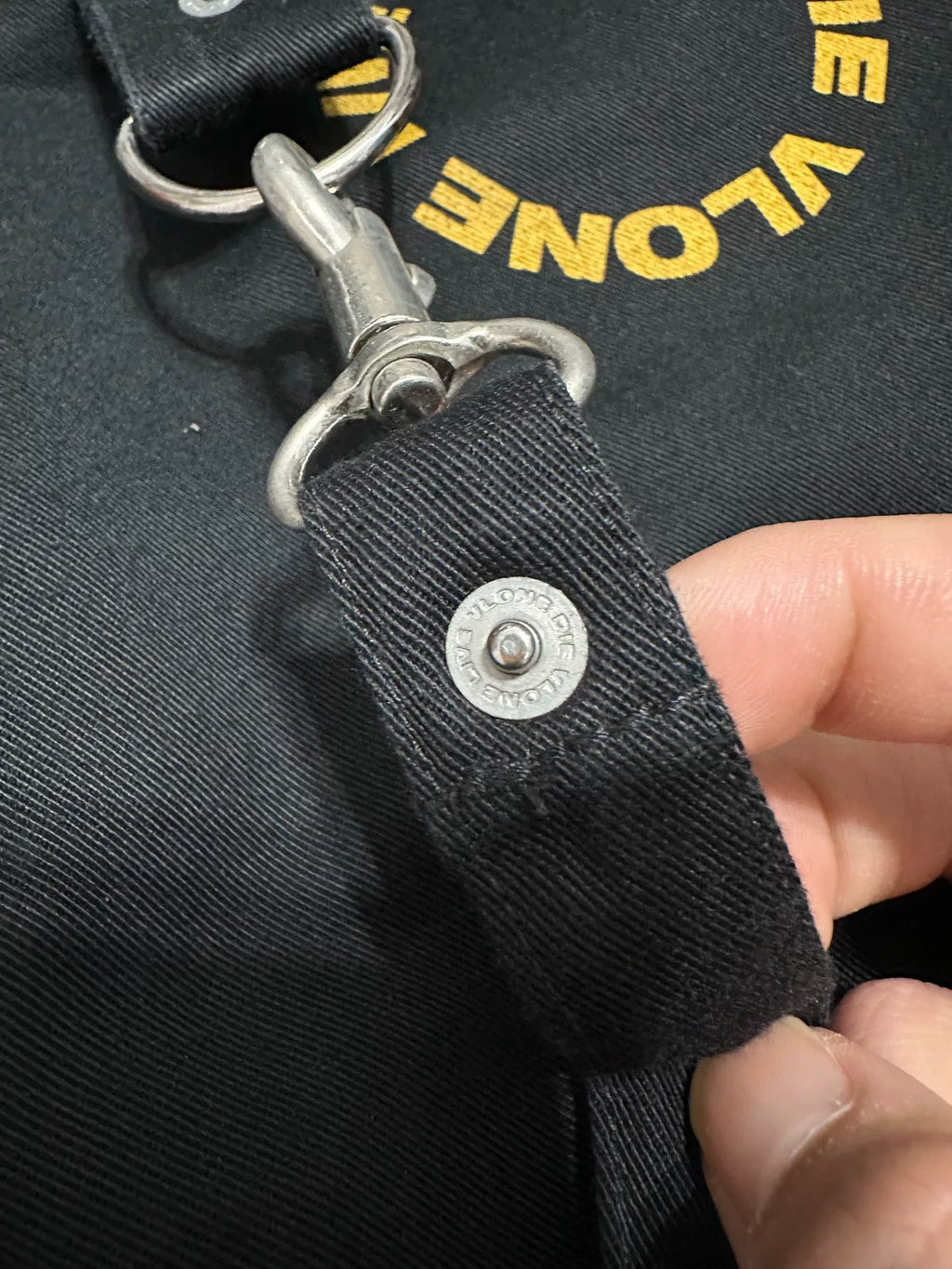 Vlone SS18 Black & Yellow Cargo Bondage Pants
