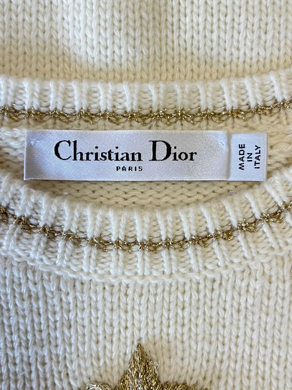Dior logo+ Off-White Top