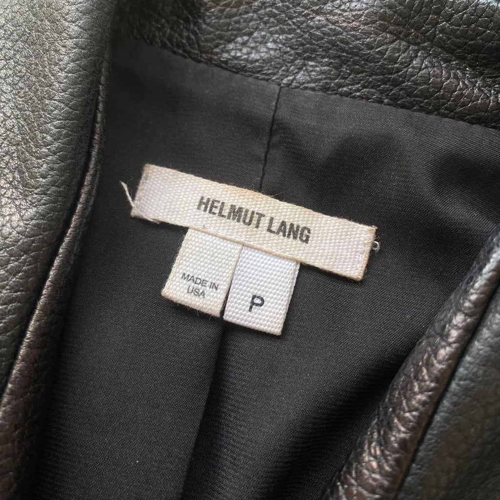 Helmut Lang Lambskin Zip-Up Jacket