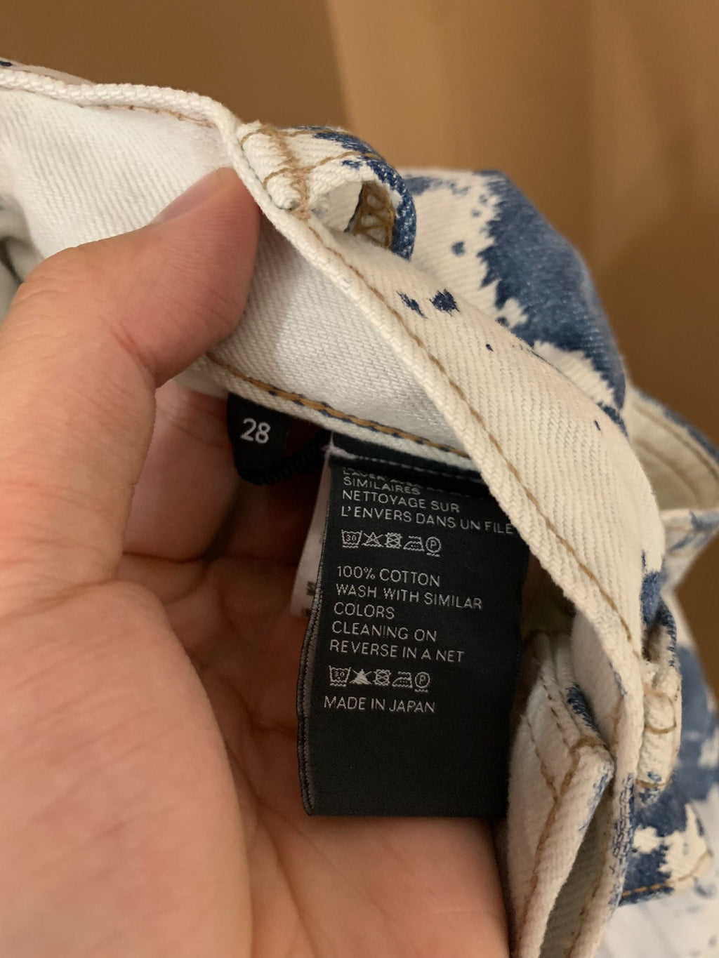 Celine 21SS Dancing Kids Slim Tie-Dye Jeans