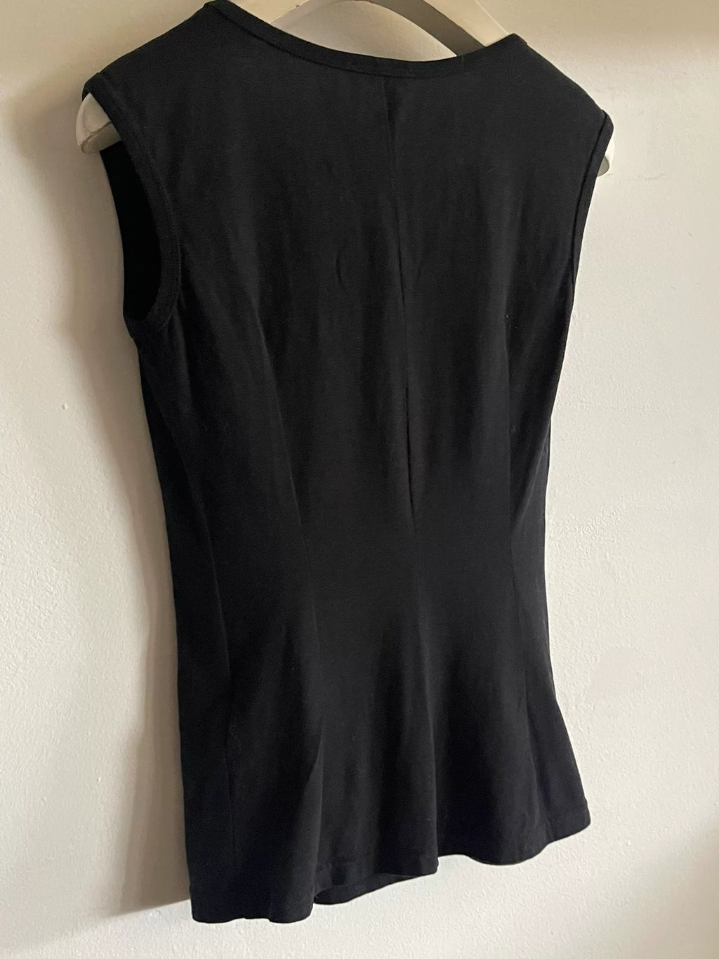 Ann Demeulemeester Cotton Four-Patch Back White Print Vest