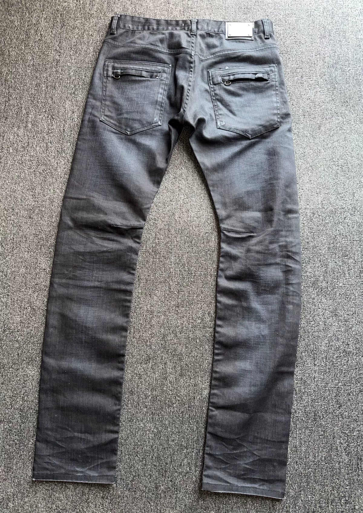 Pierre Balmain 12ss distressed denim jeans