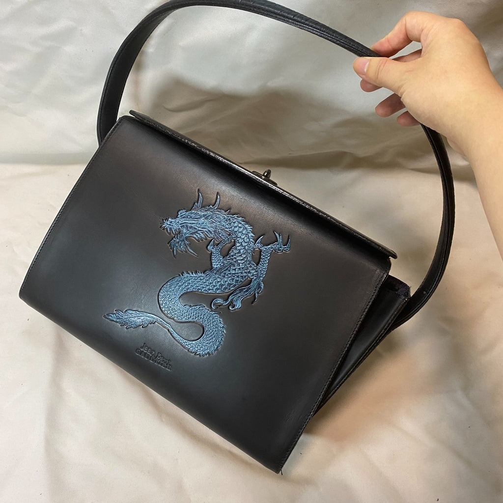 Jean Paul Gaultier Dragon Pattern Thorn Handbag