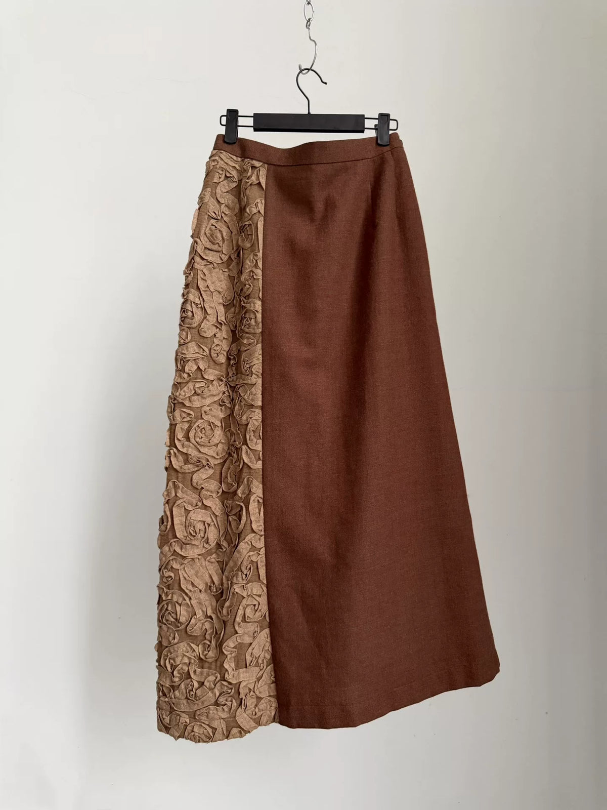 Comme Des Garcons Rei Kawakubo 2000 Tricot line rose patchwork skirt