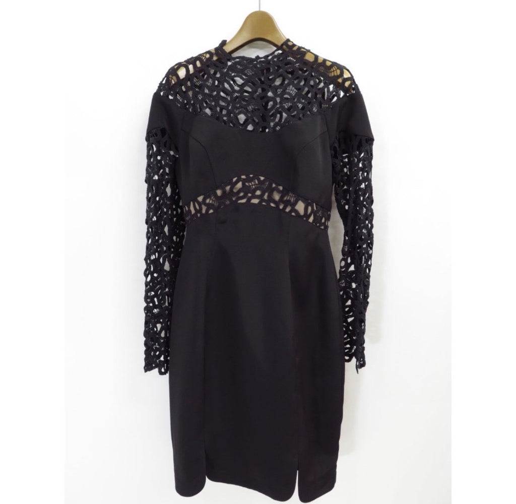 1990s Thierry Mugler Lace Cut-Out Dress