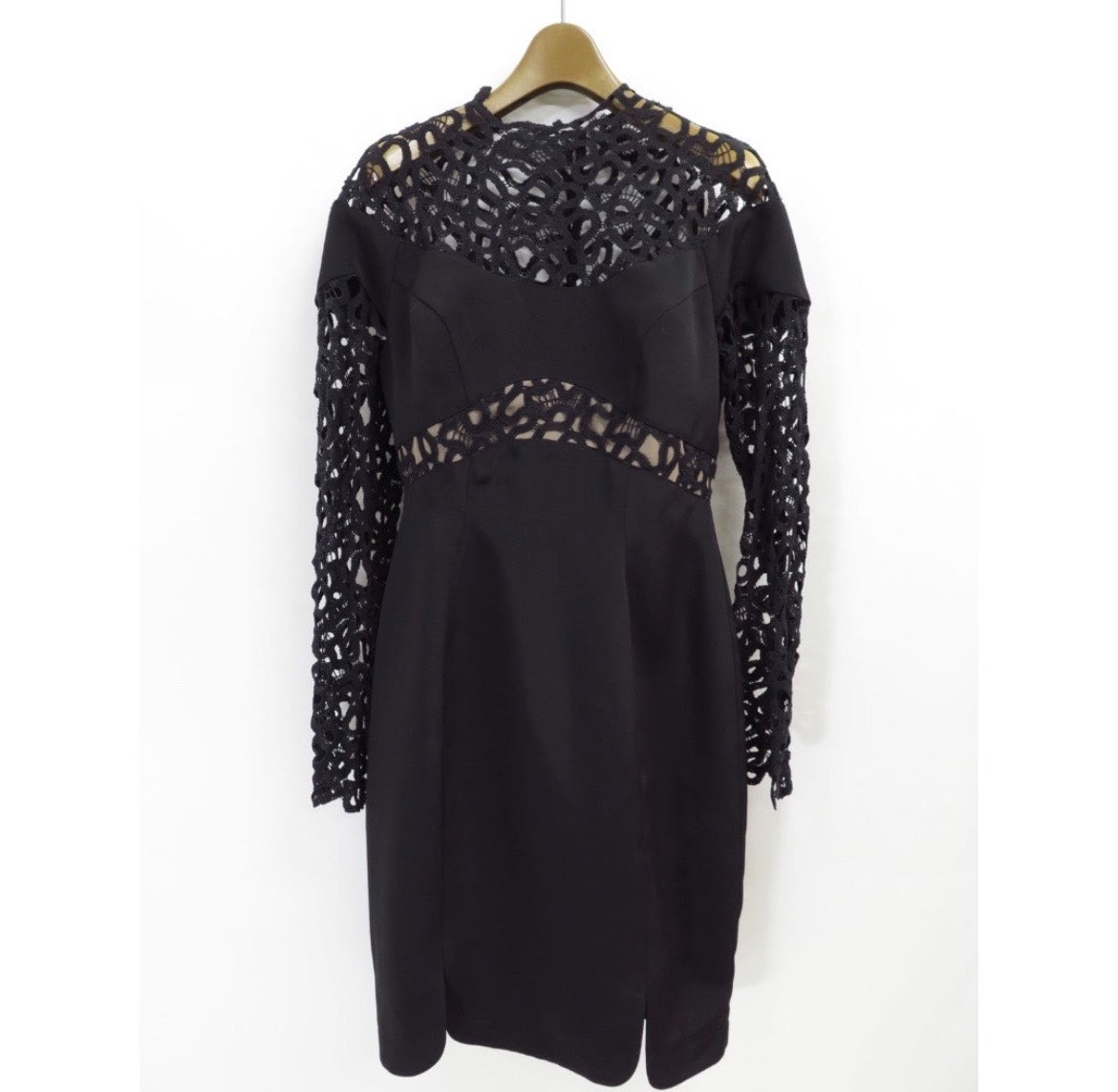 1990s Thierry Mugler Lace Cut-Out Dress