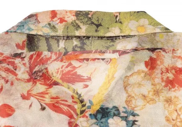 Jean Paul Gaultier Portrait Floral Mesh Shirt
