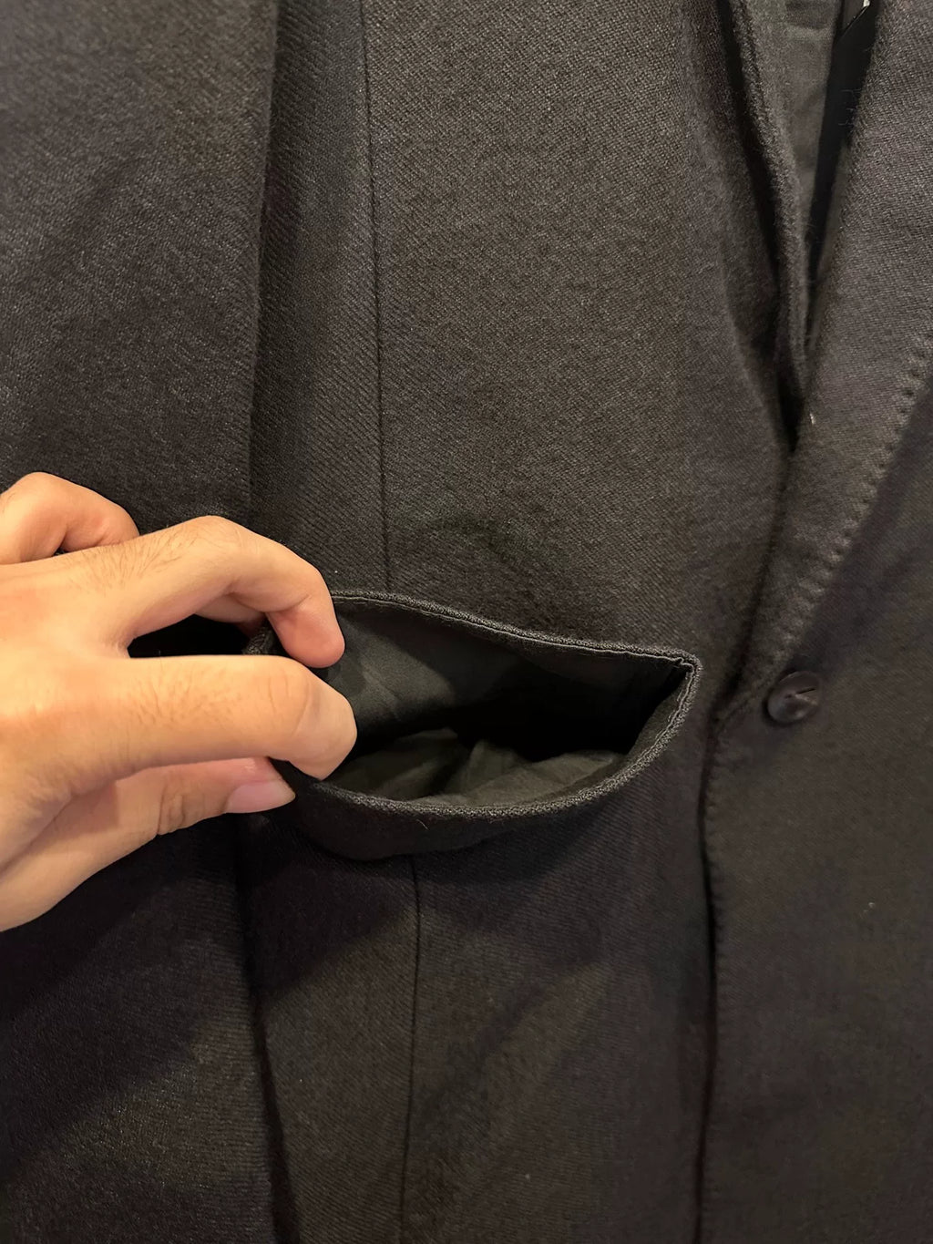 Y/Project FW12 3D Yohan Serfaty Black Wool Coat