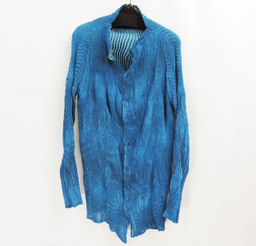 Issey Miyake Wave Double-Sided Pleated Shirt