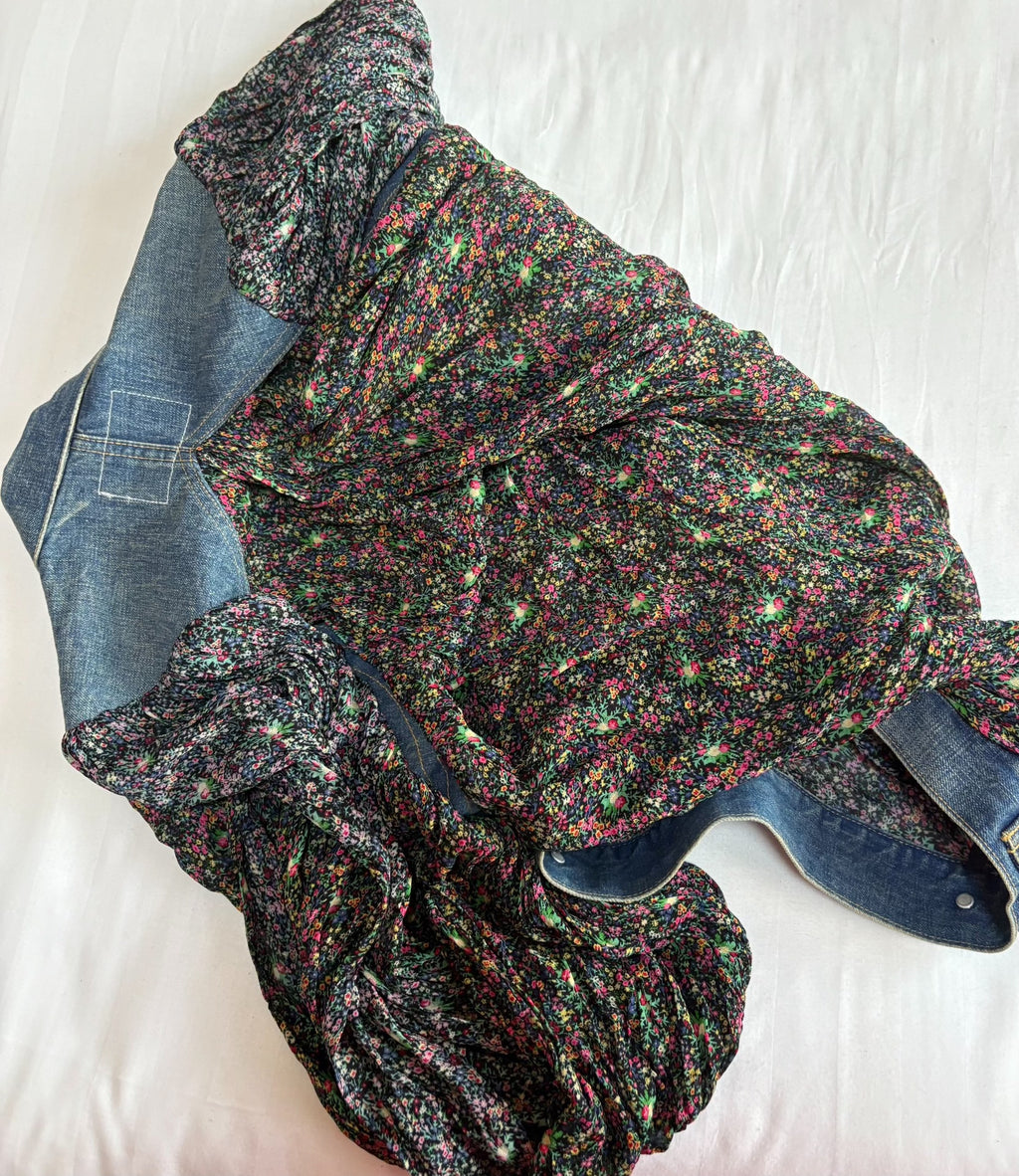 JUNYA WATANABE Patchwork Denim Shirt Jacket