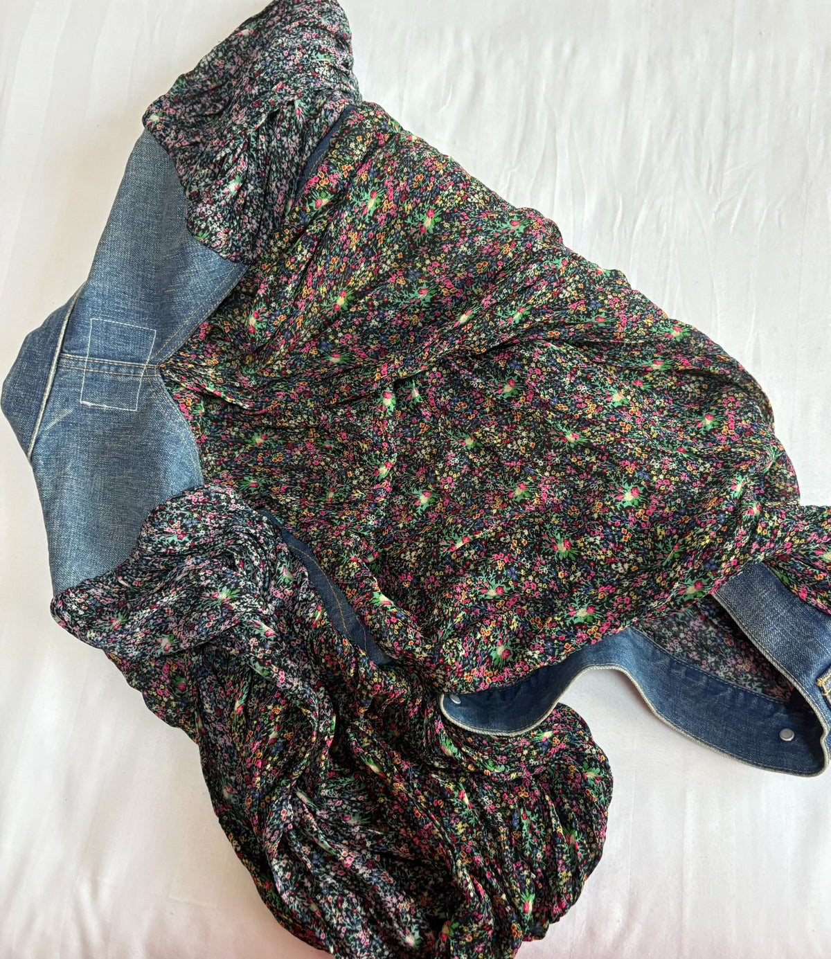 JUNYA WATANABE Patchwork Denim Shirt Jacket