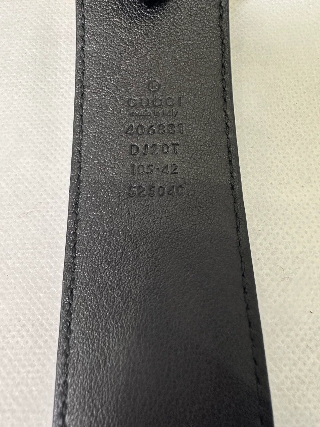 Gucci Black Double G Gold Buckle Belt