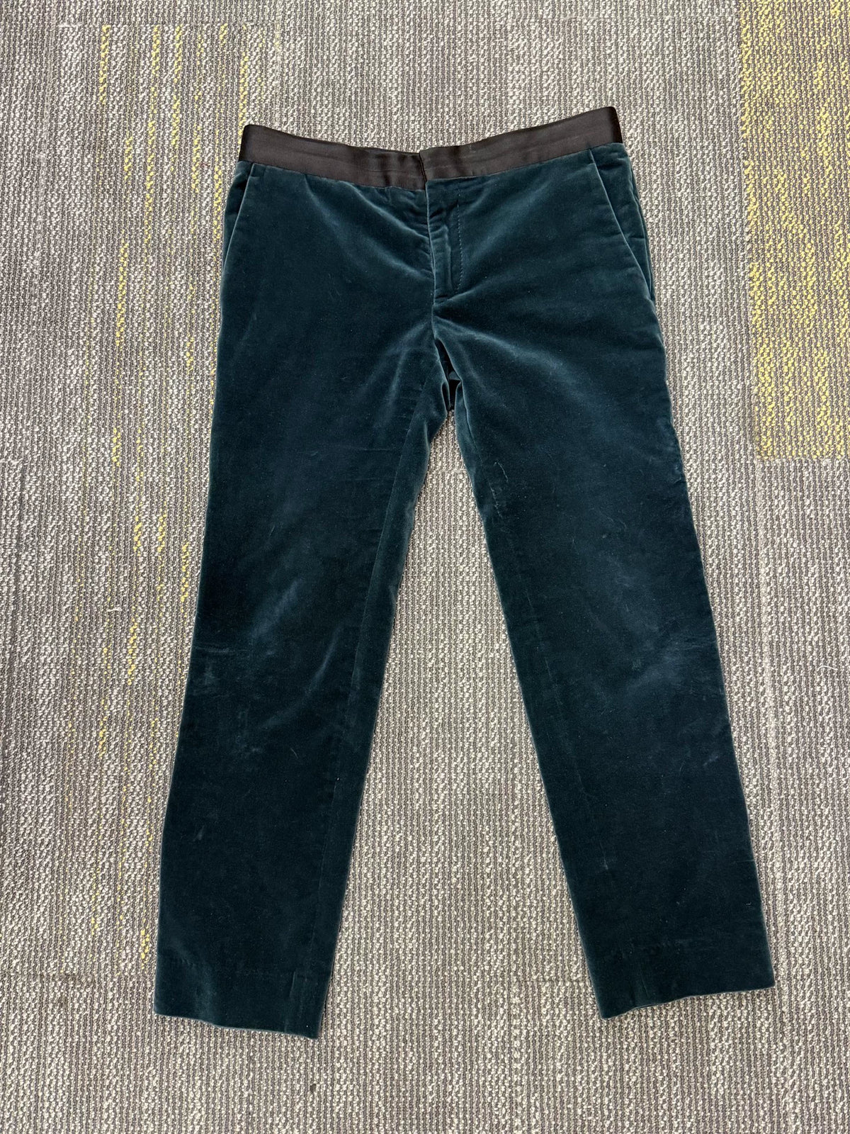 Haider Ackermann velvet cropped pants