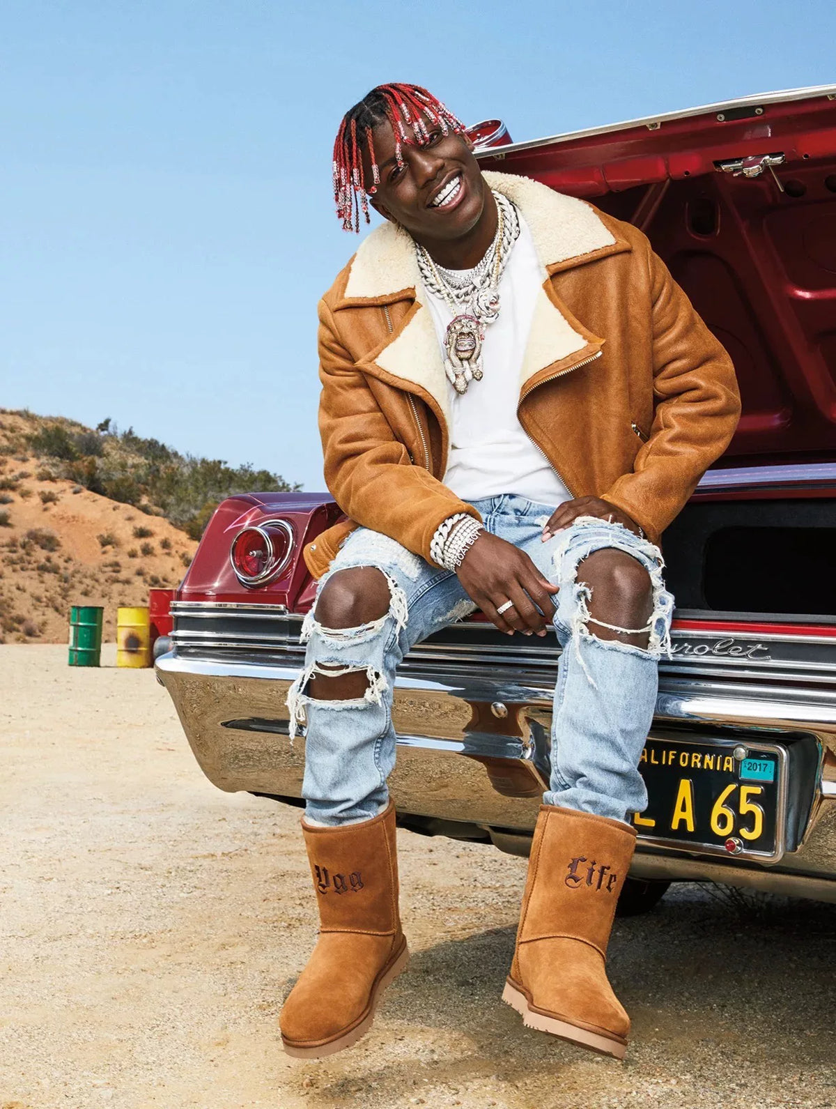 UGG JEREMY SCOTT CLASSIC SHORT CHESTNUT BOOTS