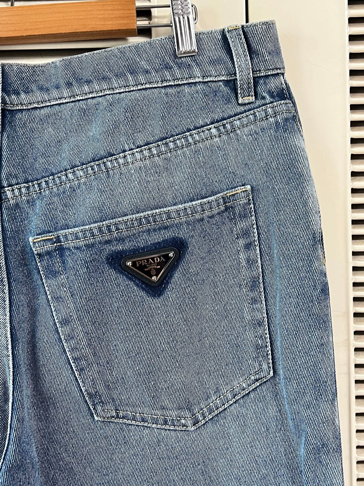 Prada Triangle Logo Jeans
