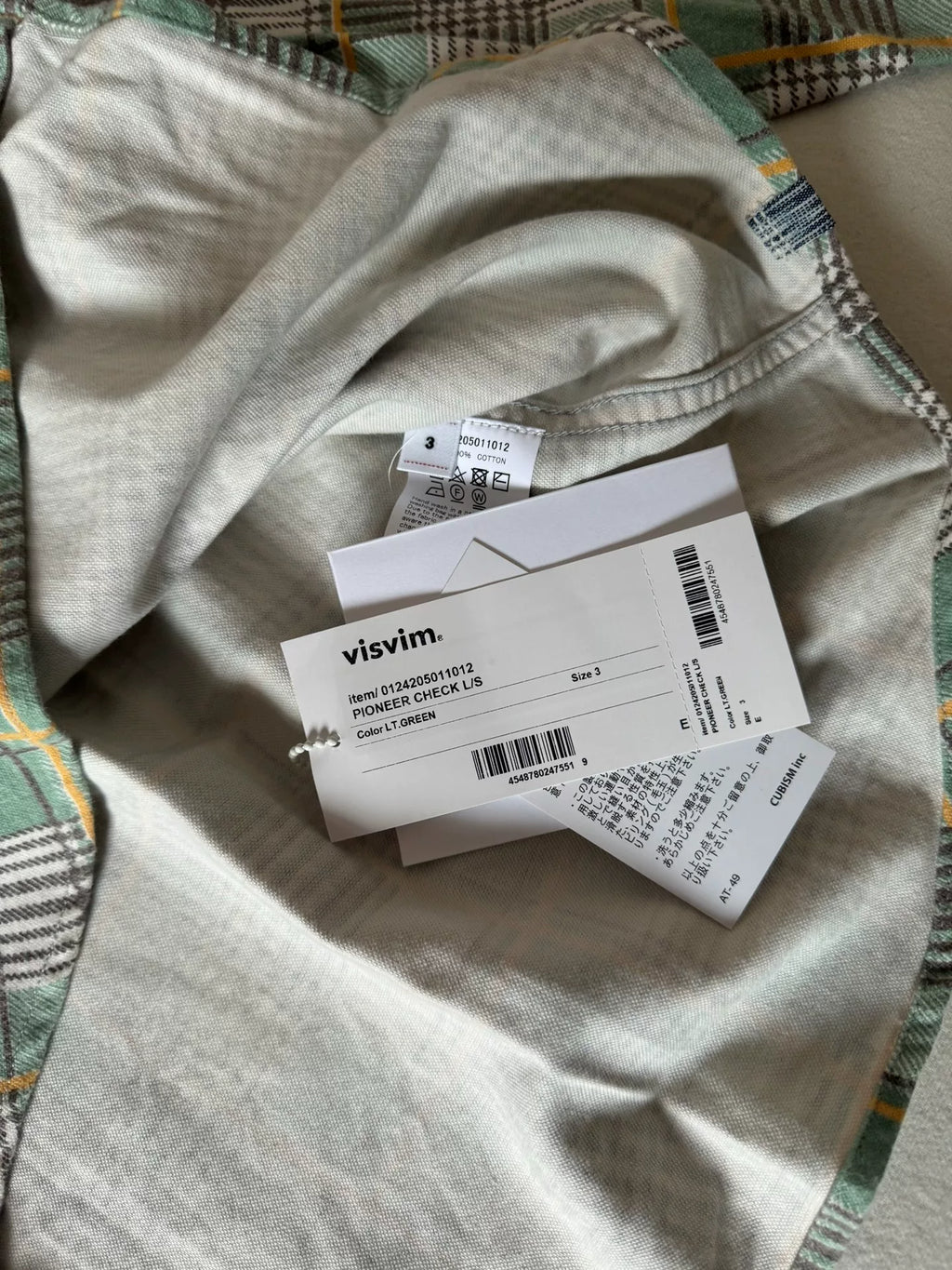 VISVIM 24aw PIONEER CHECK L/S Plaid Shirt