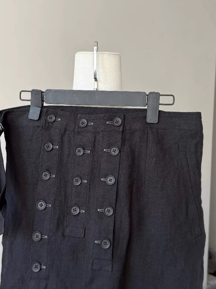 Yohji Yamamoto SS24 Linen Wrap Top
