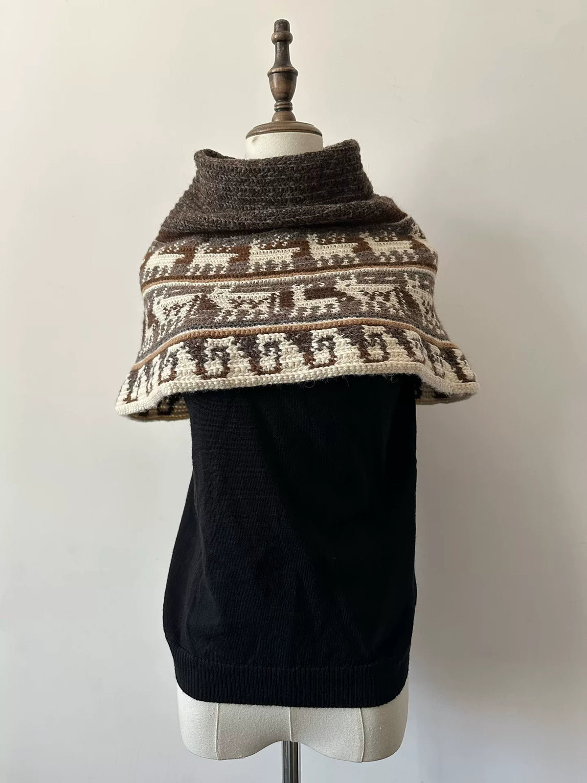 Comme Des Garcons Top Wool Cape Coat
