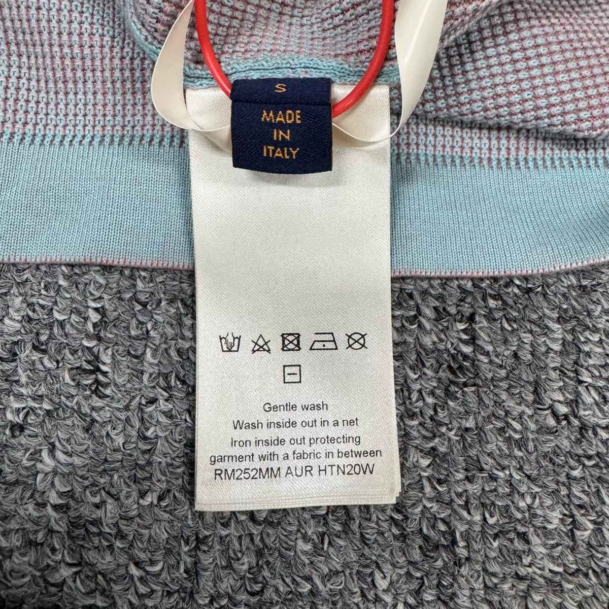 Louis Vuitton LV blue SS25 dolphin knit short-sleeve T-shirt