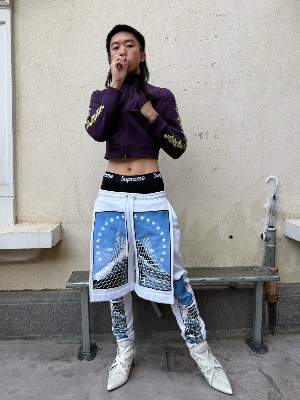 Vetements Beverly Hills Purple Short Jacket