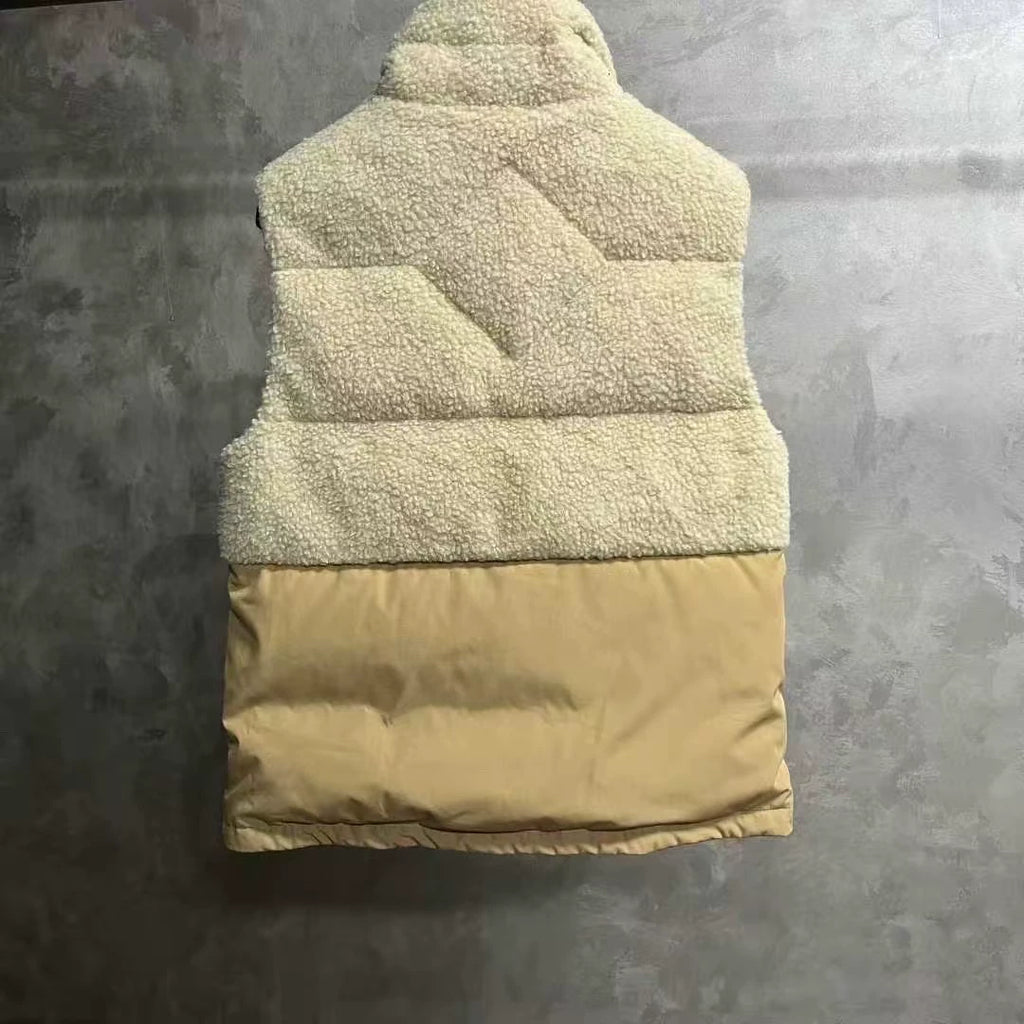 Canada Goose Tan Red-Label Fleece Zip-Up Vest