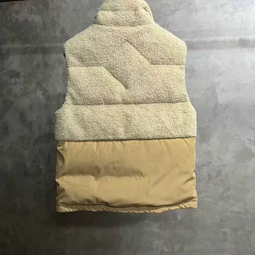 Canada Goose Tan Red-Label Fleece Zip-Up Vest