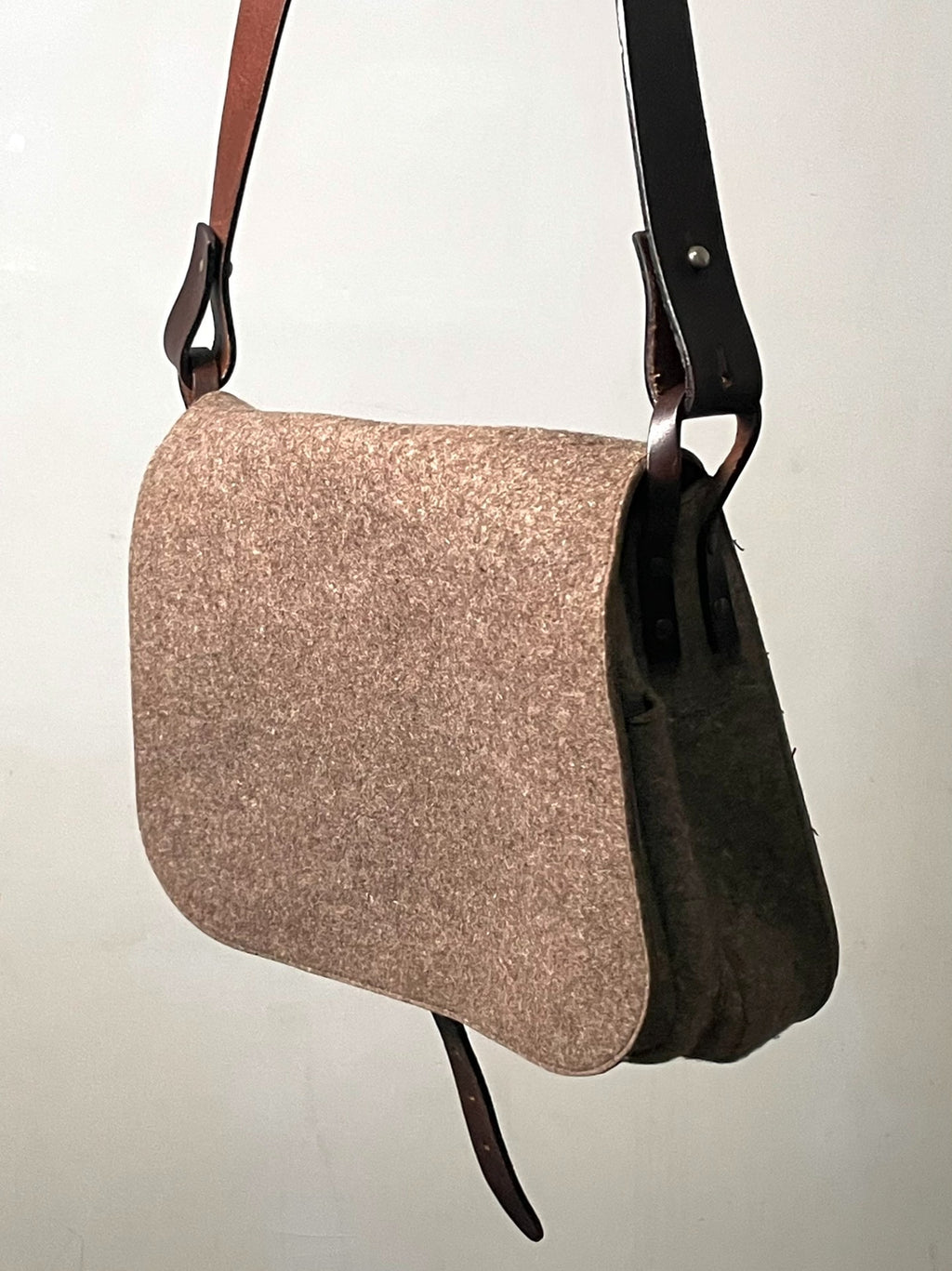 Dries van Noten Wool Messenger Bag