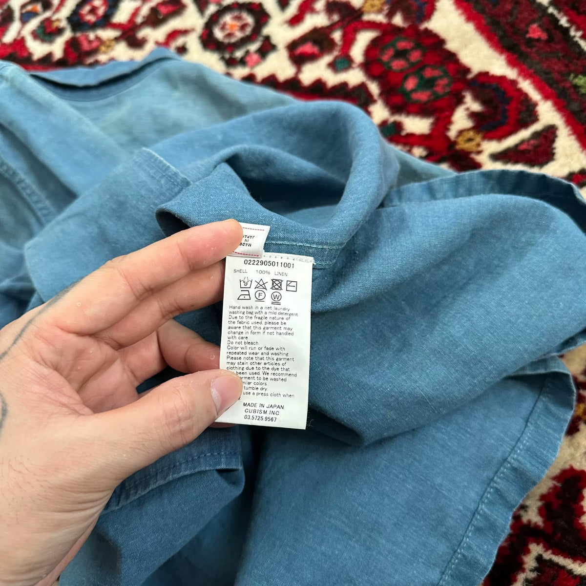 Visvim 22SS I.C.T FAIRWAY S/S DMGD Indigo Dyed Shirt