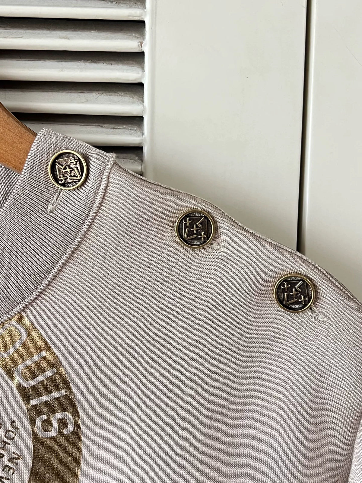 Louis Vuitton Gold Logo Sweatshirt