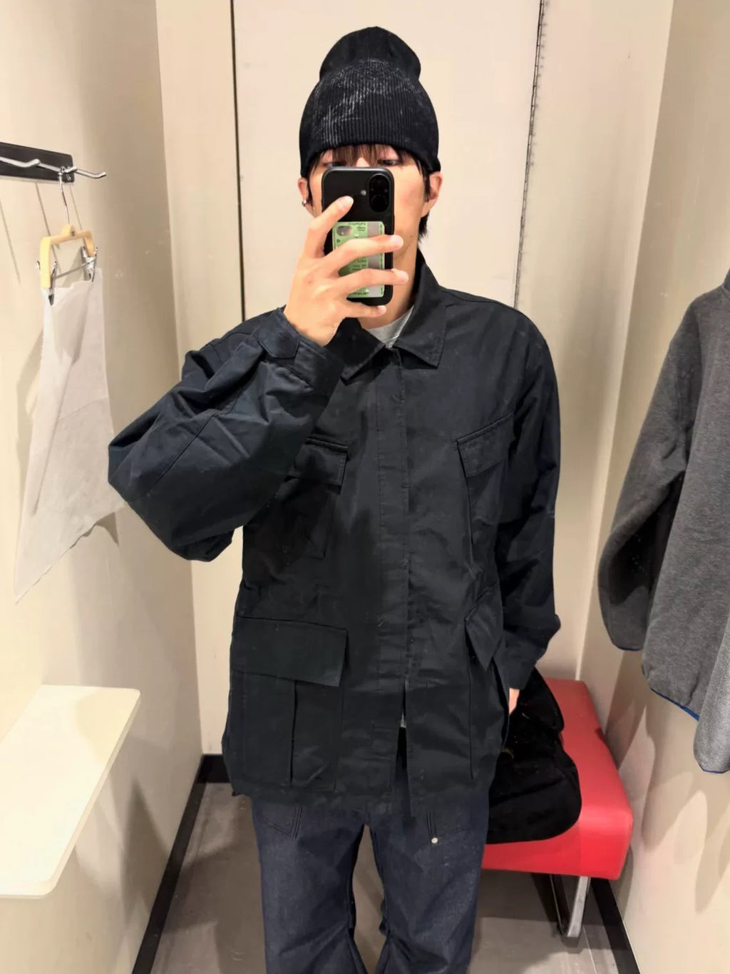 Prada Zip-Up Collared Workwear Cotton Jacket
