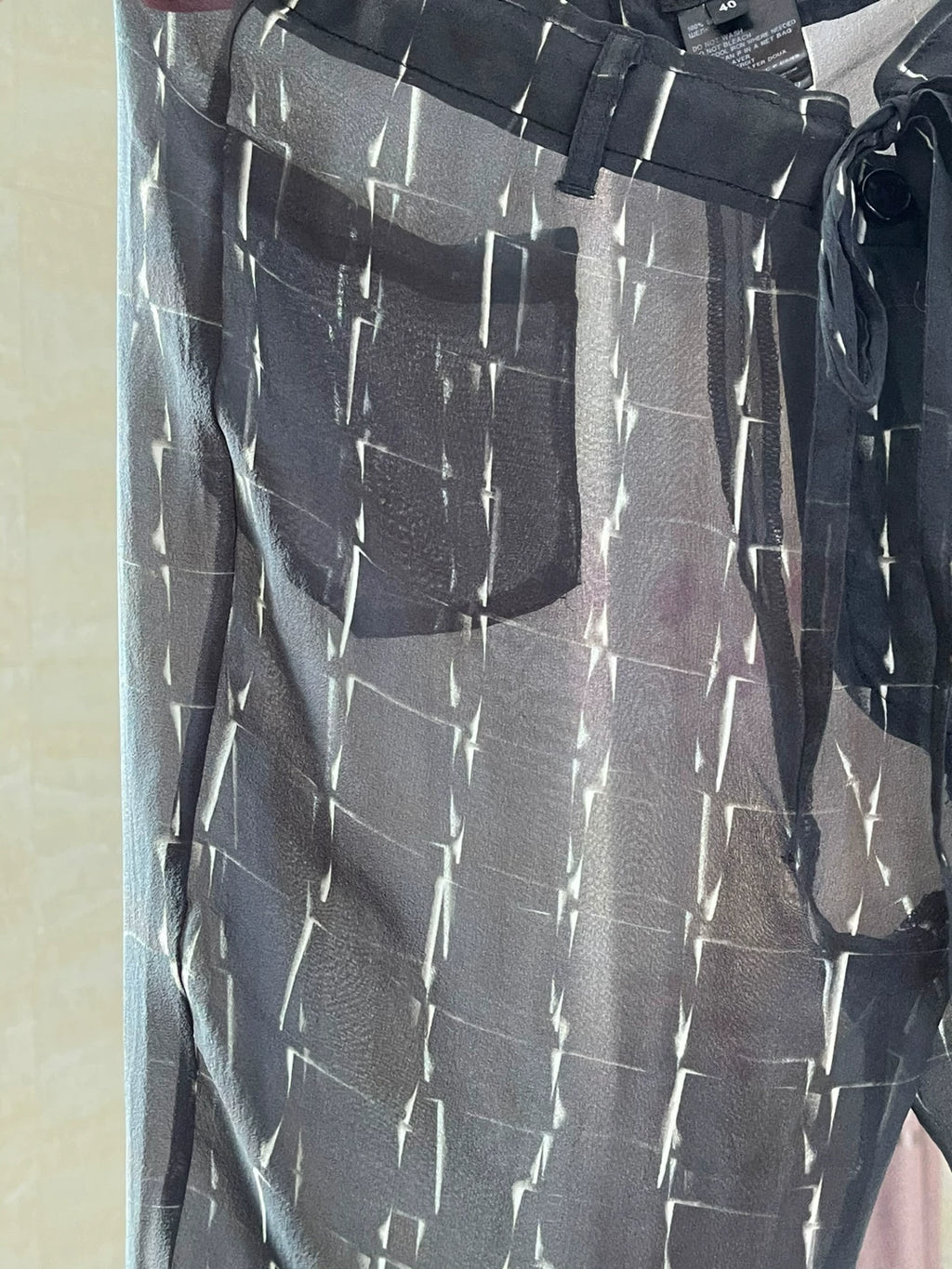 Ann Demeulemeester Silk Long Pants