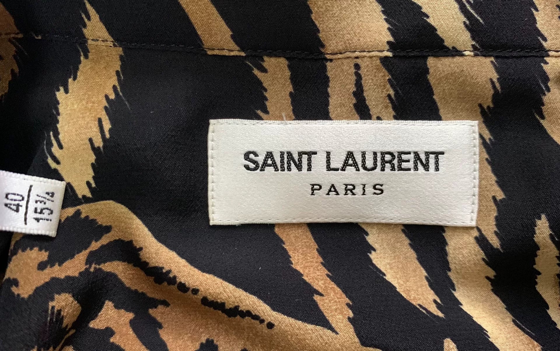 Saint Laurent 22SS Silk Pocket All-Over Print Shirt